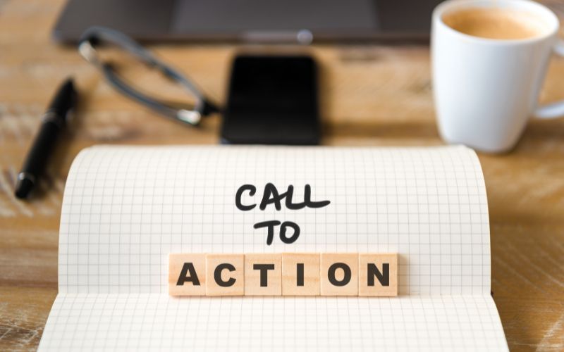 Include calls to action | Finer Things Editorial